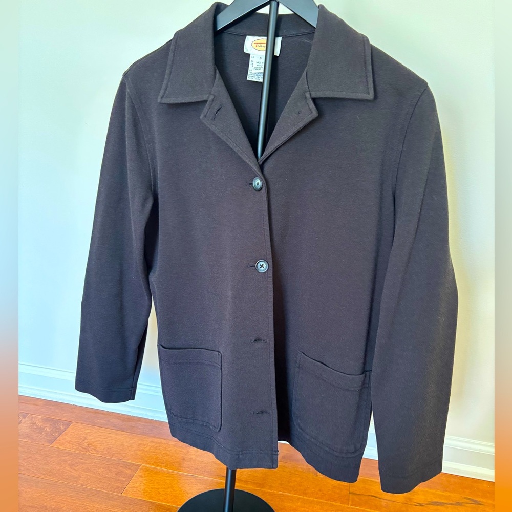 Talbots Black Soft Blazer Jacket | Size Small | Classic Workwear Layer